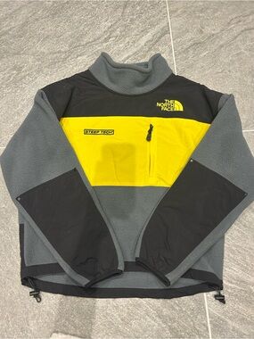 The North Face Grey, Black & Yellow Steep Tech Fleece Pullover